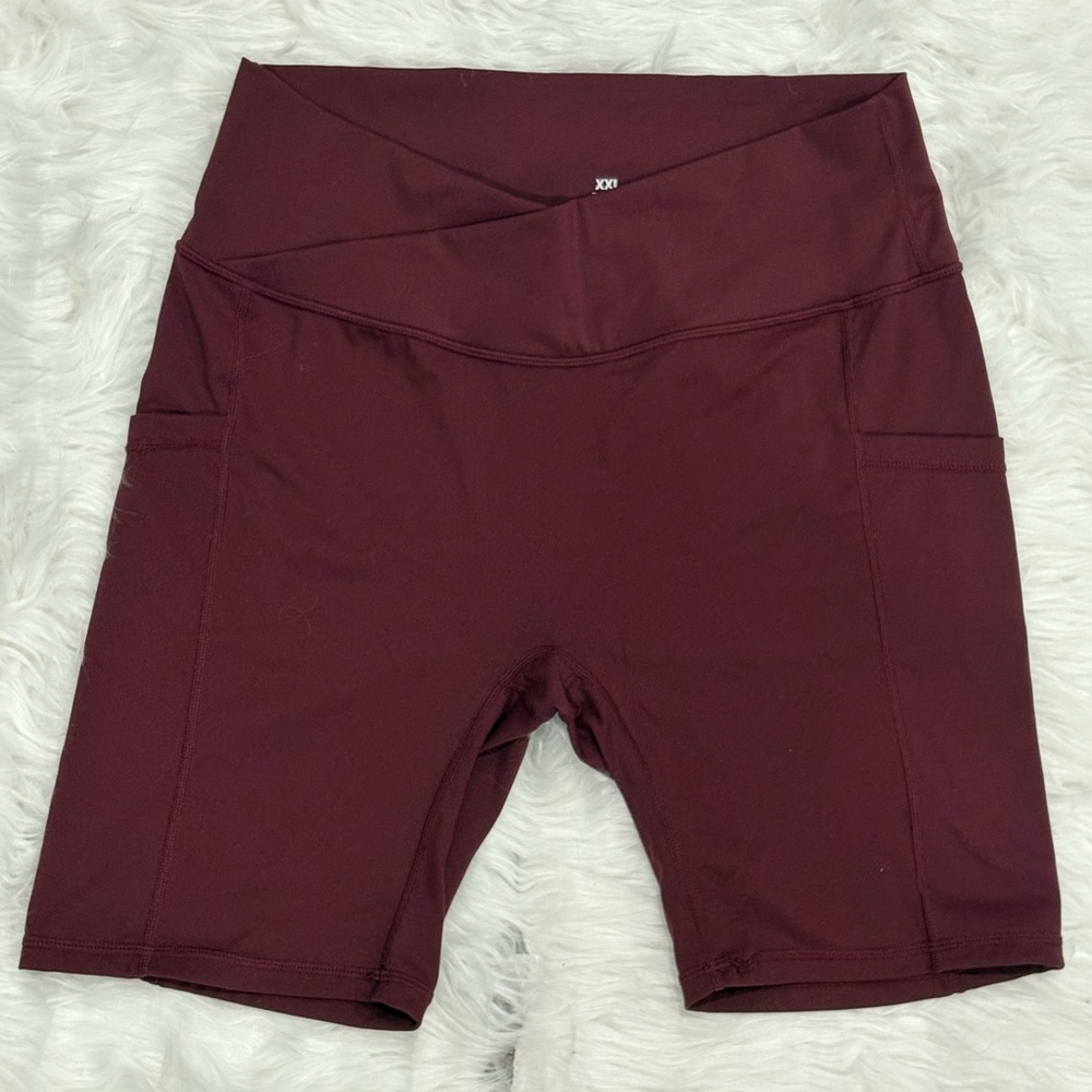Diosafit Women's Burgundy Bike Shorts Size XXL